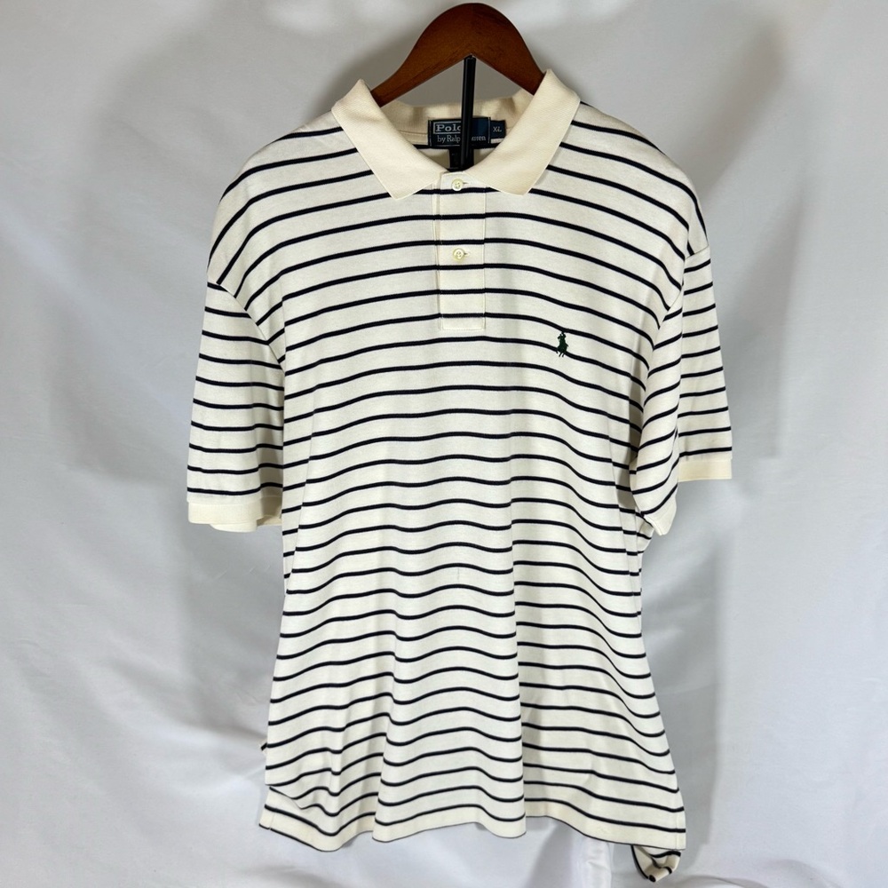 NWOT Polo by Ralph Lauren Men's White Striped Shirt